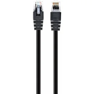 Gembird Patch cord kat.5e osłonka zalewana 3M czarny. PP12-3M/BK - Kable miedziane - miniaturka - grafika 1