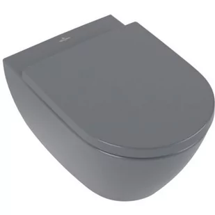 Villeroy & Boch Subway 2.0 miska WC wisząca bez kołnierza lejowa DirectFlush CeramicPlus graphite 5614R0I4 - Miski WC - miniaturka - grafika 1