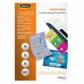 Folie do laminatora - Fellowes Folia do laminowania MATOWA A4 80 mikronów / 25szt - miniaturka - grafika 1