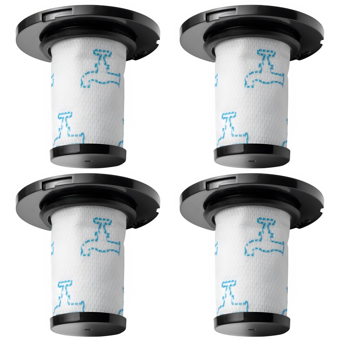 4 X Filtr do odkurzacza zamienny Tefal Rowenta zmywalny zestaw ZR009007