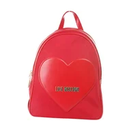Plecaki - Love Moschino, Nylon PU Backpack Czerwony, female, - miniaturka - grafika 1