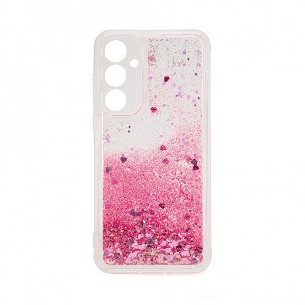 iLike Tylny pokrowiec Samsung Galaxy A35 Silicone Case Water Glitter Pink ILISAMA35WGP