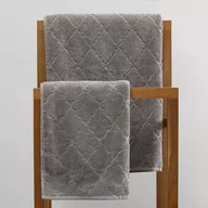 Ręczniki - Ręcznik SAMINE łazienkowy SZARY 50x90 cm HOMLA - miniaturka - grafika 1