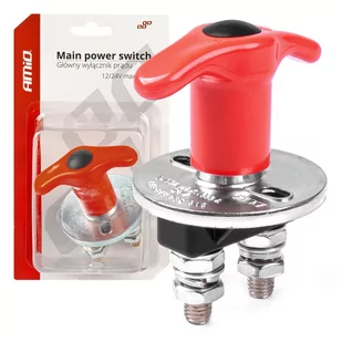 Wyłącznik odłącznik prądu akumulatora hebel 12/24v amio-03024 - Kable rozruchowe - miniaturka - grafika 1
