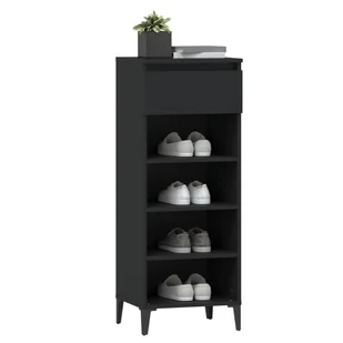 Lumarko Półka na buty, czarny, 40x36x105 cm - Szafki na buty - miniaturka - grafika 5