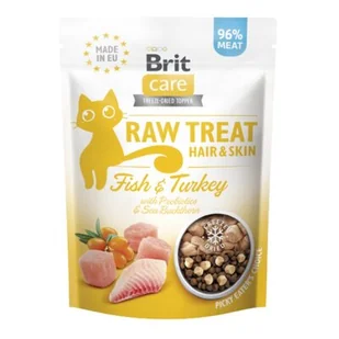 Brit Raw Treat Cat Hair & Skin 40g - Przysmaki dla kotów - miniaturka - grafika 1