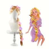 Pozostałe akcesoria fryzjerskie - TEMU Peruka Księżniczki Złotowłosej - kostium do zabawy w rolę, bajkowe peruki idealne na Halloween i świąteczne przyjęcia - miniaturka - grafika 1