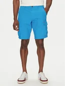 Spodenki męskie - Napapijri Szorty materiałowe Noto 2.0 NP0A4HOQ Niebieski Regular Fit - miniaturka - grafika 1