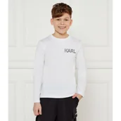Koszulki dla chłopców - Karl Lagerfeld Kids Longsleeve | Regular Fit - miniaturka - grafika 1