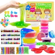 Masy plastyczne - Zestaw Slime XXL Labolatorium Do Robienia Kolorowych Glutów Nauka I Zabawa 128W1 - miniaturka - grafika 1