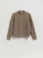 Bluzy męskie - Reserved - Bluza ze stójką - beżowy - miniaturka - grafika 1