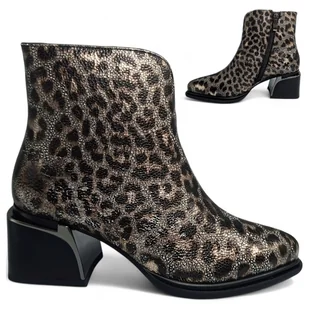 Botki Damskie SKÓRZANE Eleganckie na Obcasie Jesienne Wsuwane Barski 39 - S.Barski - Botki damskie Botki Damskie SKÓRZANE Eleganckie na Obcasie Jesienne Wsuwane Barski 39 - S.Barski - Botki damskie - miniaturka - grafika 1