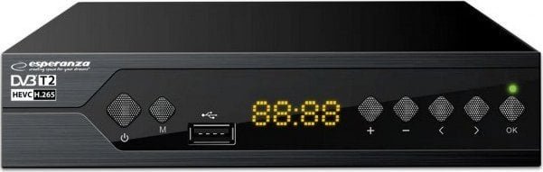 Tuner TV Esperanza Esperanza tuner cyfrowy dvb-t2 h.265/hevc ev107p ESP-EV107P