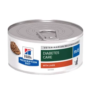 HILL'S PD Prescription Diet Feline m/d  24 x 156g - puszka | - Mokra karma dla kotów - miniaturka - grafika 1