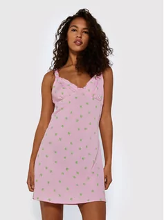 Sukienki - Noisy May Sukienka letnia Sia 27021015 Różowy Regular Fit - grafika 1