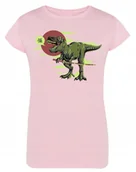 Koszulki i topy damskie - T-Shirt kolorowy nadruk DINOZAUR Rozm.XL - miniaturka - grafika 1