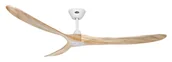 Wentylatory sufitowe - Energooszczędny wentylator sufitowy z pilotem Eco Genuino biały matowy / naturalne drewno 180 cm - miniaturka - grafika 1