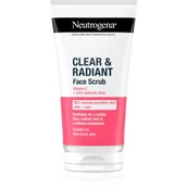 Peelingi i scruby do twarzy - Neutrogena Clear & Radiant Face Scrub Peeling 150 ml - miniaturka - grafika 1