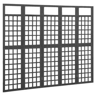 VidaXL Lumarko Parawan pokojowy 5-panelowy/trejaż, drewno jodłowe, 201,5x180cm 316484 VidaXL - Parawany - miniaturka - grafika 1