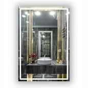 Lustra - LUSTRO ŁAZIENKOWE LED 70x90 cm DO MAKIJAŻU PROSTOKĄTNE 120 diod/m - miniaturka - grafika 1