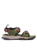 Sandały damskie - Timberland Sandały Lincoln Peak 2 Strap Sandal TB0A5ZRZES61 Khaki - miniaturka - grafika 1