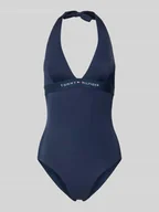 Stroje kąpielowe - Kostium kąpielowy z nadrukiem z logo - miniaturka - grafika 1