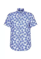 Koszule męskie - Seidensticker Męska koszula Slim Fit z krótkim rękawem, niebieska, 40, niebieski, 40 - miniaturka - grafika 1