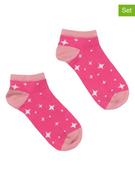 Skarpetki damskie - Walkiddy Skarpety (2 pary) w kolorze różowym i beżowym - miniaturka - grafika 1