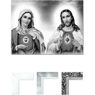 Ikony i obrazy sakralne - Obraz Serce Jezusa i Serce Maryi - miniaturka - grafika 1