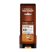 Żele pod prysznic dla mężczyzn - L'Oréal Paris Men Expert Barber Club X3 żel pod prysznic do ciała, włosów i brody 400 ml - miniaturka - grafika 1