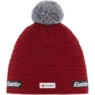 Czapki damskie - Czapka zimowa z wełną merino Eisbar Jamie Pompon MÜ SKA 043 bordowy - miniaturka - grafika 1