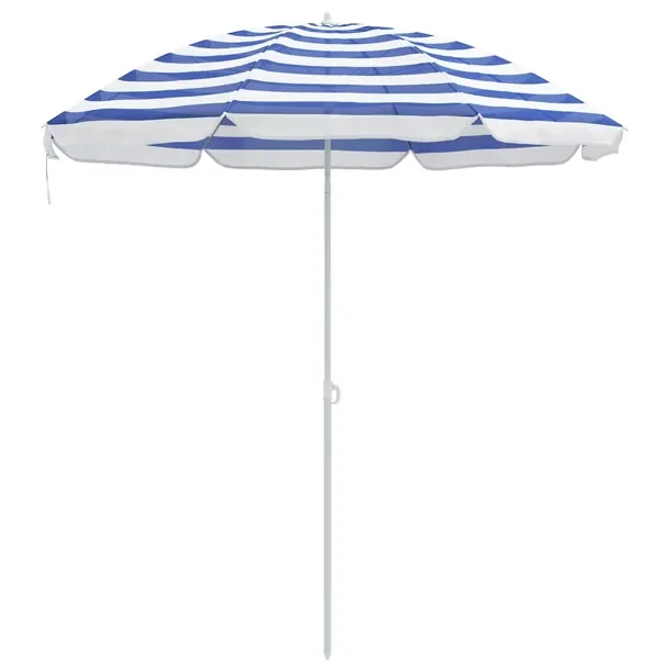 Parasol plażowy Niebieski i biały 206 x 206 x 212 cm