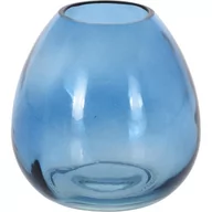 Wazony i flakony - Wazon szklany Adda, niebieski, 11 x 10,5 cm - miniaturka - grafika 1