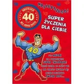 Kartki okolicznościowe i zaproszenia - Stamp Karnet Party naklejany B6+koperta Urodziny 40 wz05 - miniaturka - grafika 1