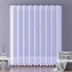 Firanka żakardowa metrażowa wys. 175 cm Alisma A149 biała - 175 cm - Firany - miniaturka - grafika 1