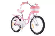 Rowery - Royal Baby Little Swan Rowery Dziecięce unisex-młodzieżowe, różowe, 18 cali Hamulec z tyłu - miniaturka - grafika 1