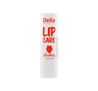 Szminki - Delia Lip Care Strawberry Pomadka Ochronna do Ust 4,9G - miniaturka - grafika 1