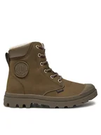 Botki męskie - Palladium Trapery Pampa Sport Cuff Wps 72992-222-M Brązowy - miniaturka - grafika 1