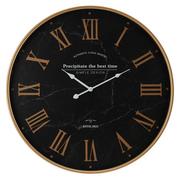 Zegary - Zegar ścienny złoto czarny 60 cm - miniaturka - grafika 1