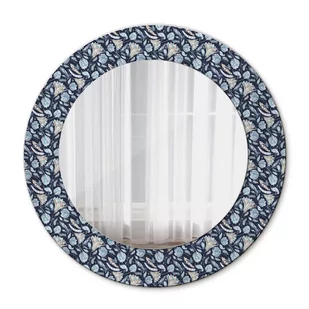 Nowoczesne Lustro w ramie Wzór boho 50cm - Lustra - miniaturka - grafika 1