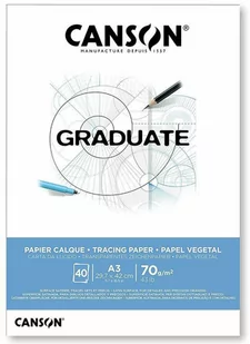 Blok kalki kreślarskiej A3 40k 70g       Graduate Canson - Podobrazia, bloki, papiery - miniaturka - grafika 1