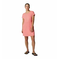 Sukienki i spódnice sportowe - Sukienki damskie Columbia Chill River™ Short sleeve Dress Rozmiar: S / Kolor: różowy - miniaturka - grafika 1