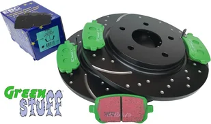 Tylne klocki GreenStuff + NAWIERCANE NACINANE tarcze hamulcowe 305mm EBC seria GD Volkswagen Routan - Tarcze hamulcowe - miniaturka - grafika 13