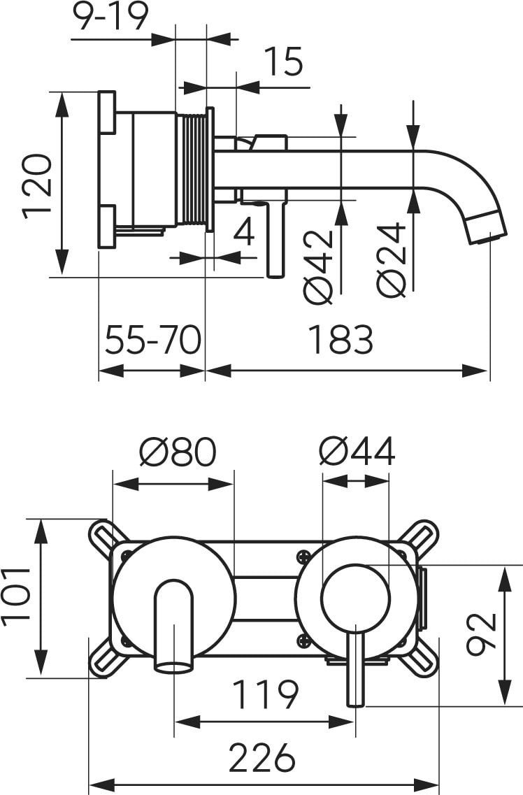 Ferro Bateria umywalkowa BCK3PA / CIRICULUS /