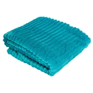 Koce - Koc z Mikrofibry Soria Turkusowy 150x200 cm-150x200 cm - miniaturka - grafika 1