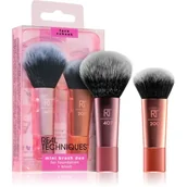 Pędzle do makijażu - Real Techniques Brushes Mini Brush Duo pędzel do makijażu zestaw - miniaturka - grafika 1