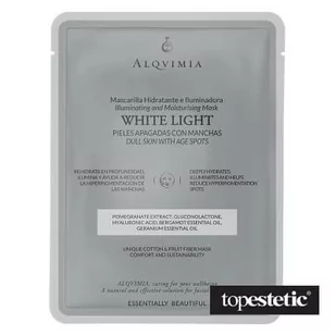 Alqvimia Alqvimia EB White Light Face Mask Maska z włókien bawełnianych i owocowych, rozświetlająca 1 szt. - Maseczki do twarzy - miniaturka - grafika 1