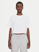 Koszulki i topy damskie - Under Armour T-Shirt Rival 1389721 Biały Loose Fit - miniaturka - grafika 1