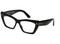 Okulary korekcyjne, oprawki, szkła - Dioptrie szkieł Tom Ford FT6026B 001 - miniaturka - grafika 1