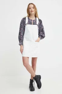 Pepe Jeans sukienka jeansowa VESTA ANGLAISE kolor biały mini rozkloszowana PL953519 - Sukienki - miniaturka - grafika 1
